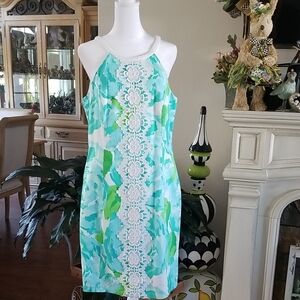 Lilly Pulitzer Green and White Dress